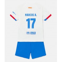 Barcelona Marcos Alonso #17 Bortedraktsett Barn 2023-24 Kortermet (+ Korte bukser)
